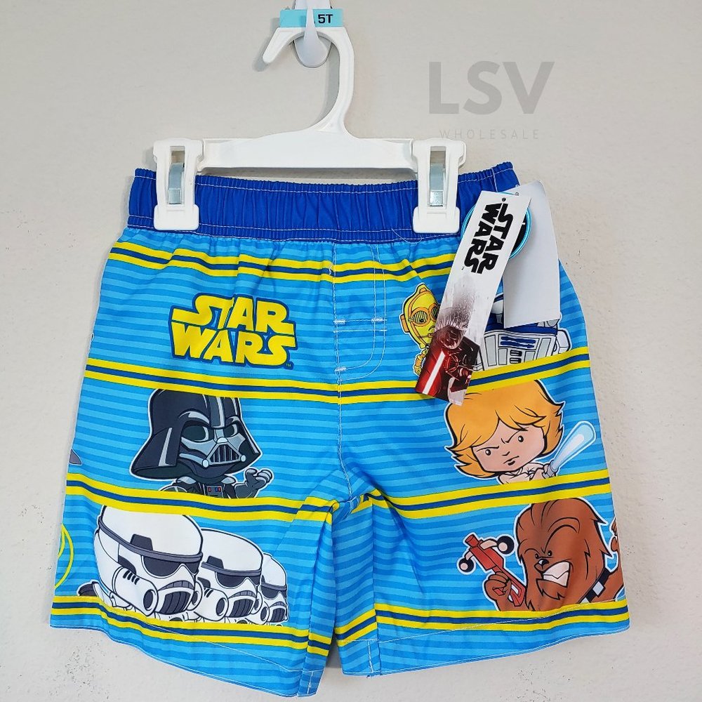 Star Wars Toddler Boys Swim Trunks UPF 50+